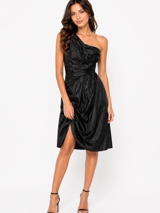 Vera Wang Dresses & Skirts - EUC Vera Wang Maids Formal Dress Size 8 Elegant Black One-Shoulder‎ Dress